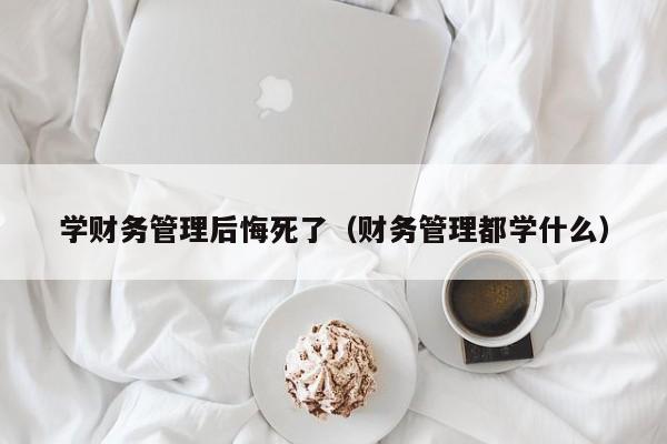 学财务管理后悔死了（财务管理都学什么）